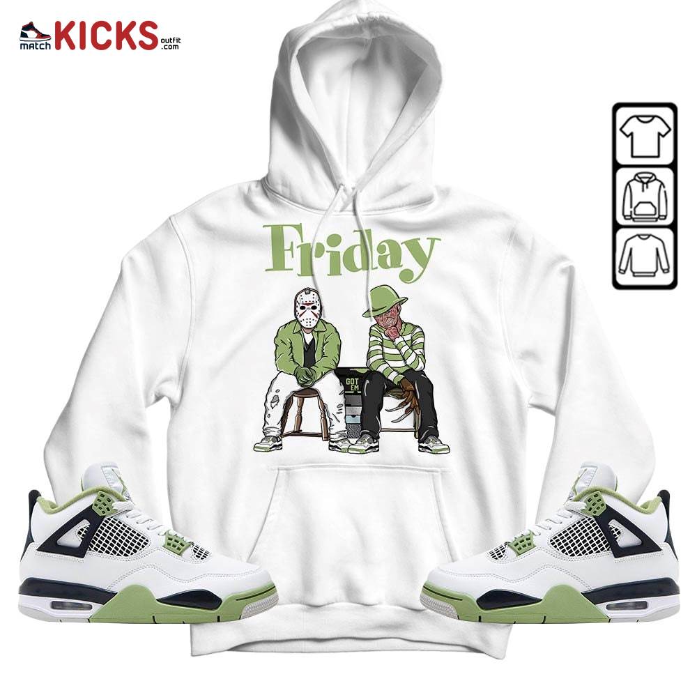 Friday Horror Sneaker Shirt Match Retro Oil Green 4s, Jordan 4 Oil Green MKO T-Shirt Friday Horror Sneaker Shirt Match Retro Oil Green 4s, Jordan 4 Oil Green MKO T-Shirt