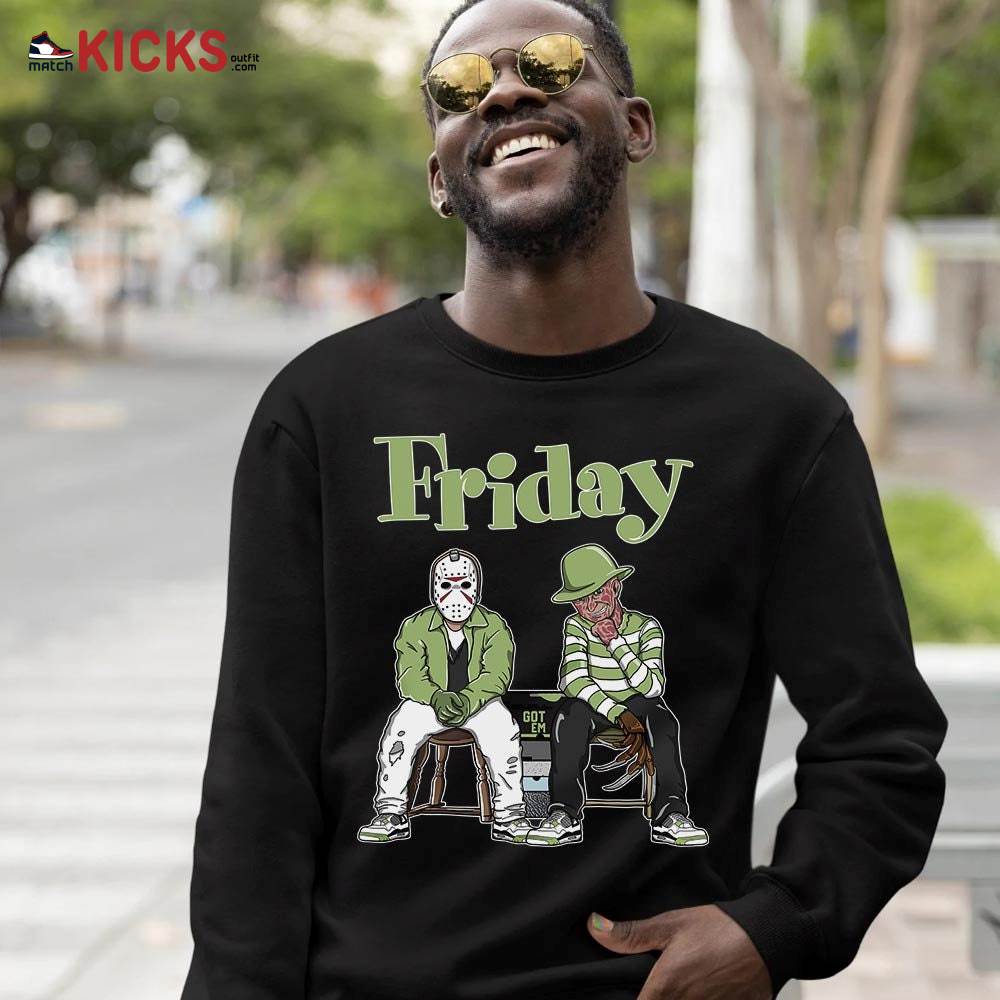 Friday Horror Sneaker Shirt Match Retro Oil Green 4s, Jordan 4 Oil Green MKO T-Shirt Friday Horror Sneaker Shirt Match Retro Oil Green 4s, Jordan 4 Oil Green MKO T-Shirt