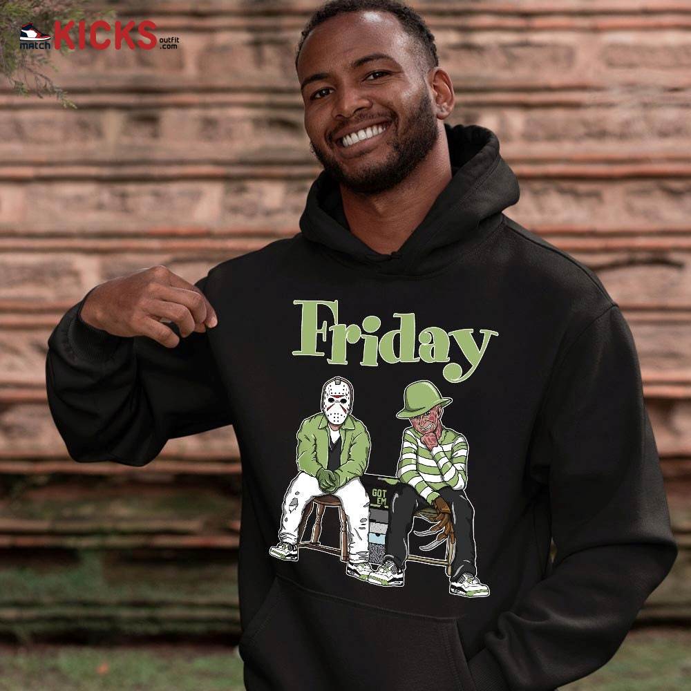 Friday Horror Sneaker Shirt Match Retro Oil Green 4s, Jordan 4 Oil Green MKO T-Shirt Friday Horror Sneaker Shirt Match Retro Oil Green 4s, Jordan 4 Oil Green MKO T-Shirt