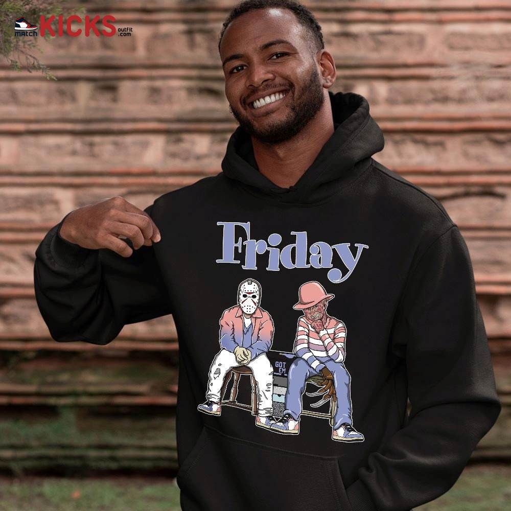 Friday Horror Sneaker Shirt Match Retro Skyline 1s, Jordan 1 High OG Skyline MKO T-Shirt Friday Horror Sneaker Shirt Match Retro Skyline 1s, Jordan 1 High OG Skyline MKO T-Shirt