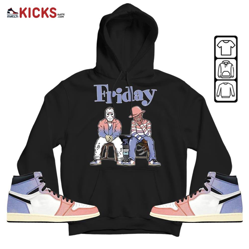 Friday Horror Sneaker Shirt Match Retro Skyline 1s, Jordan 1 High OG Skyline MKO T-Shirt Friday Horror Sneaker Shirt Match Retro Skyline 1s, Jordan 1 High OG Skyline MKO T-Shirt