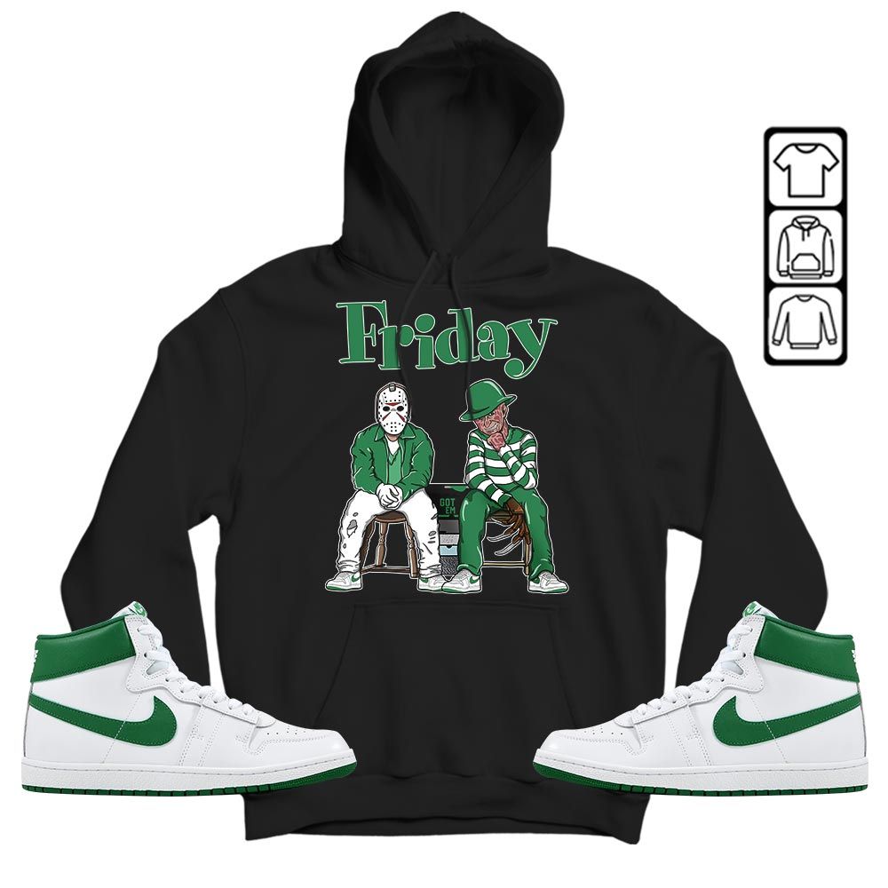 Friday Horror Sneaker Shirt Match SP Pine Green, Air Ship SP Pine Green MKO T-Shirt Friday Horror Sneaker Shirt Match SP Pine Green, Air Ship SP Pine Green MKO T-Shirt