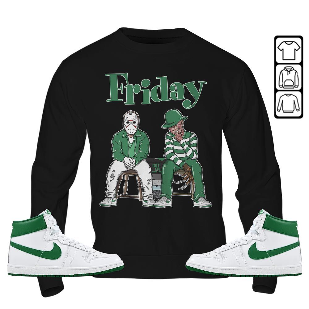 Friday Horror Sneaker Shirt Match SP Pine Green, Air Ship SP Pine Green MKO T-Shirt Friday Horror Sneaker Shirt Match SP Pine Green, Air Ship SP Pine Green MKO T-Shirt