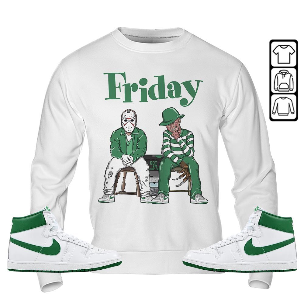 Friday Horror Sneaker Shirt Match SP Pine Green, Air Ship SP Pine Green MKO T-Shirt Friday Horror Sneaker Shirt Match SP Pine Green, Air Ship SP Pine Green MKO T-Shirt