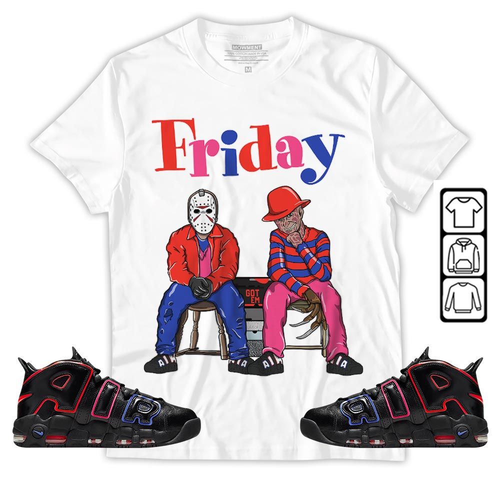 Friday Horror Sneaker Shirt Match Uptempo 96 Electric, Air More Uptempo Electric MKO T-Shirt Friday Horror Sneaker Shirt Match Uptempo 96 Electric, Air More Uptempo Electric MKO T-Shirt