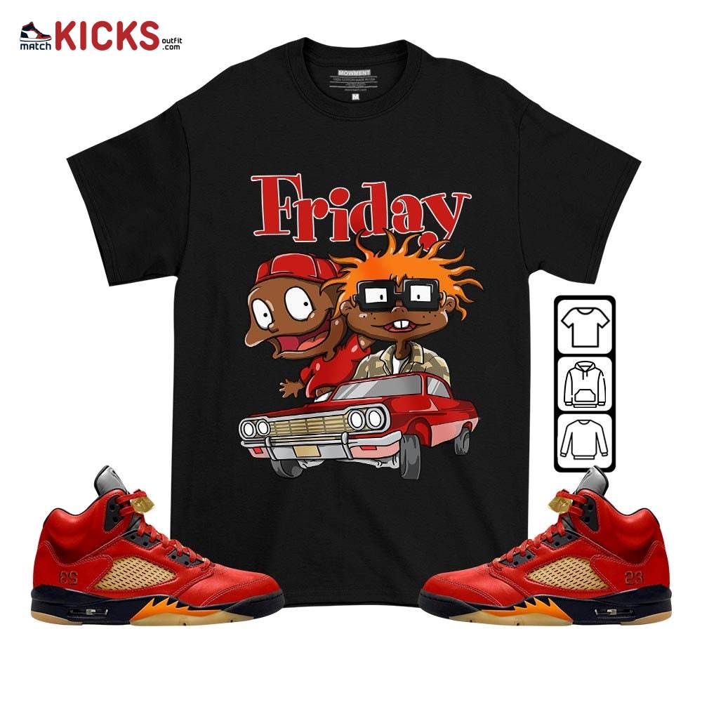 Friday Rugrats Sneaker Shirt Match 5 Dunk On Mars, Jordan 5 Mars For Her MKO T-Shirt