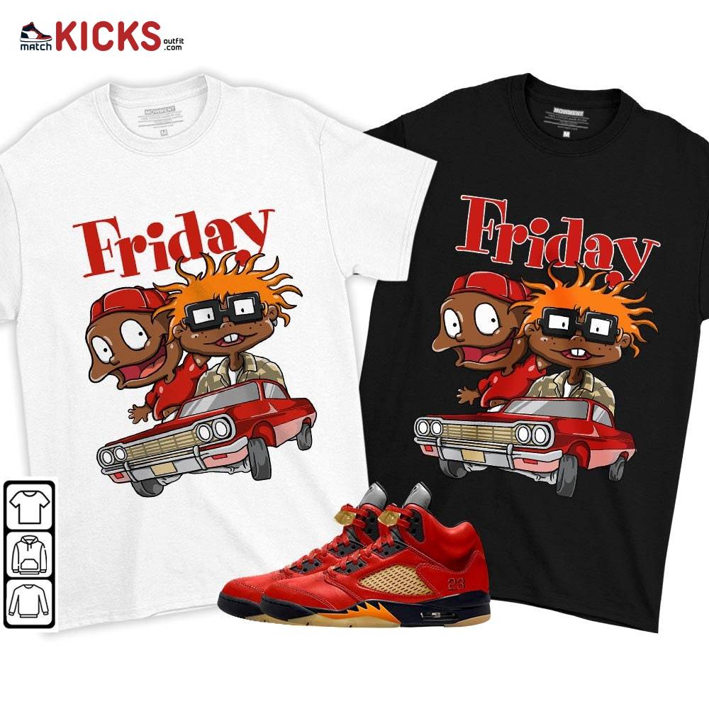 Friday Rugrats Sneaker Shirt Match 5 Dunk On Mars, Jordan 5 Mars For Her MKO T-Shirt Friday Rugrats Sneaker Shirt Match 5 Dunk On Mars, Jordan 5 Mars For Her MKO T-Shirt