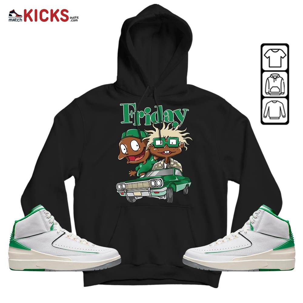 Friday Rugrats Sneaker Shirt Match Lucky Green 2s, Jordan 2 Lucky Green MKO Sweatshirt Friday Rugrats Sneaker Shirt Match Lucky Green 2s, Jordan 2 Lucky Green MKO Sweatshirt