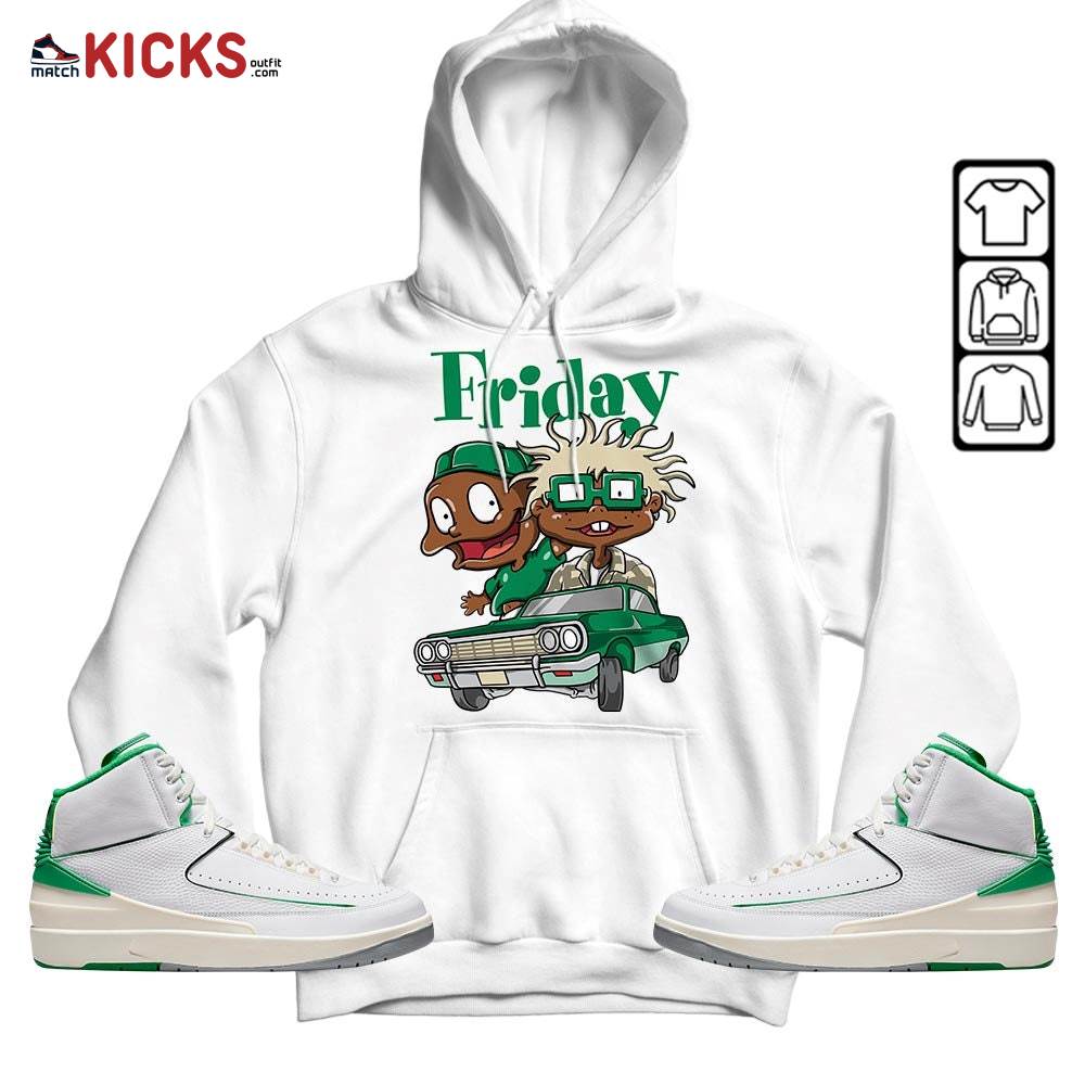 Friday Rugrats Sneaker Shirt Match Lucky Green 2s, Jordan 2 Lucky Green MKO Sweatshirt Friday Rugrats Sneaker Shirt Match Lucky Green 2s, Jordan 2 Lucky Green MKO Sweatshirt
