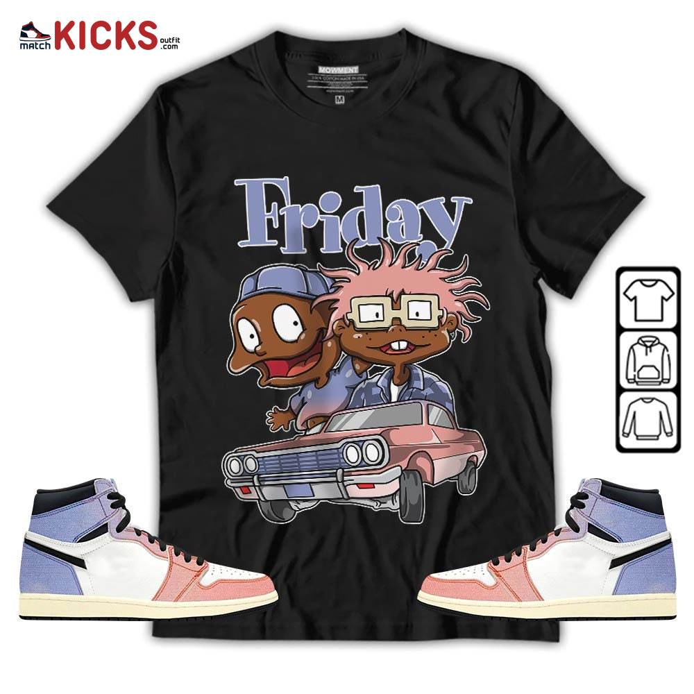Friday Rugrats Sneaker Shirt Match Retro Skyline 1s, Jordan 1 High OG Skyline MKO T-Shirt