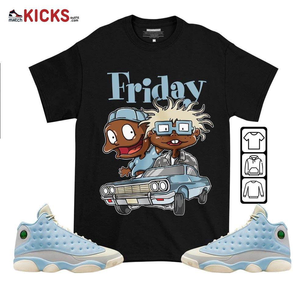 Friday Rugrats Sneaker Shirt Match SoleFly 13s, Jordan 13 Retro SoleFly MKO T-Shirt