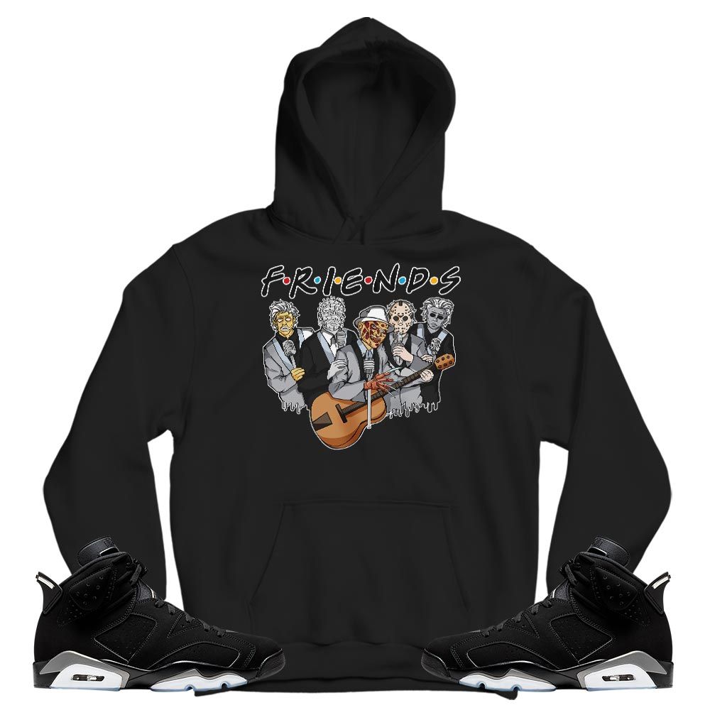 Friend Horror Drip Sneaker Shirt Match Black Chrome 6s, Jordan 6 Black Chrome MKO T-Shirt