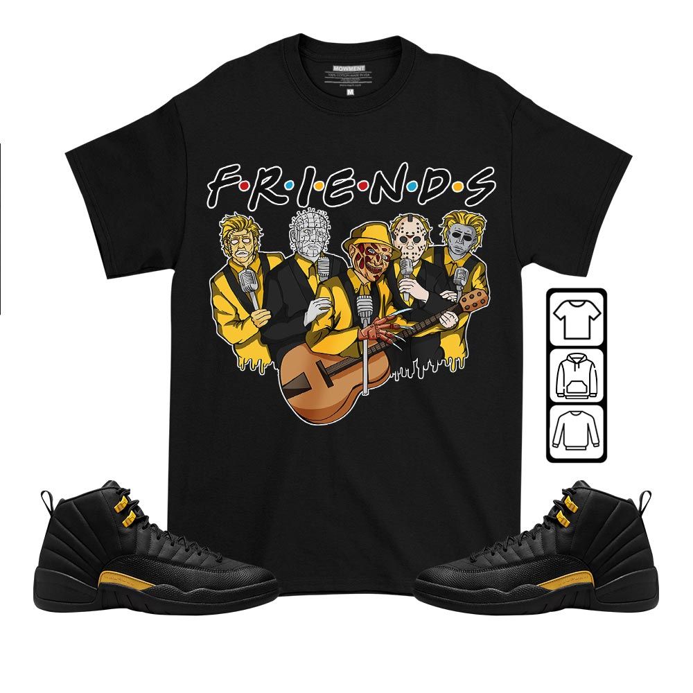 Friend Horror Drip Sneaker Shirt Match Black Taxi 12s, Jordan 12 Retro Black Taxi MKO T-Shirt Friend Horror Drip Sneaker Shirt Match Black Taxi 12s, Jordan 12 Retro Black Taxi MKO T-Shirt