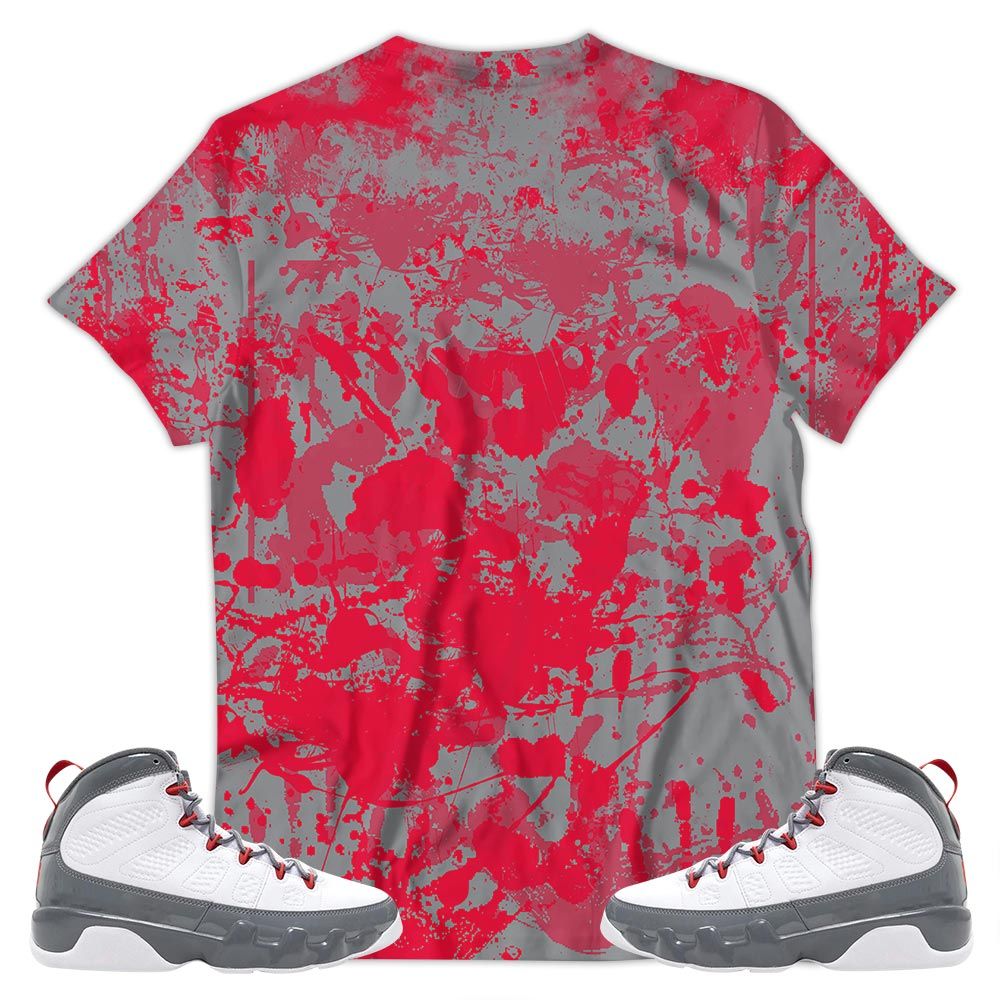 Friend Horror Drip Sneaker Shirt Match Fire Red 9S, Jordan 9 Retro Fire Red Hoodie Sweatshirt Tee All Over Print MKO Shirt