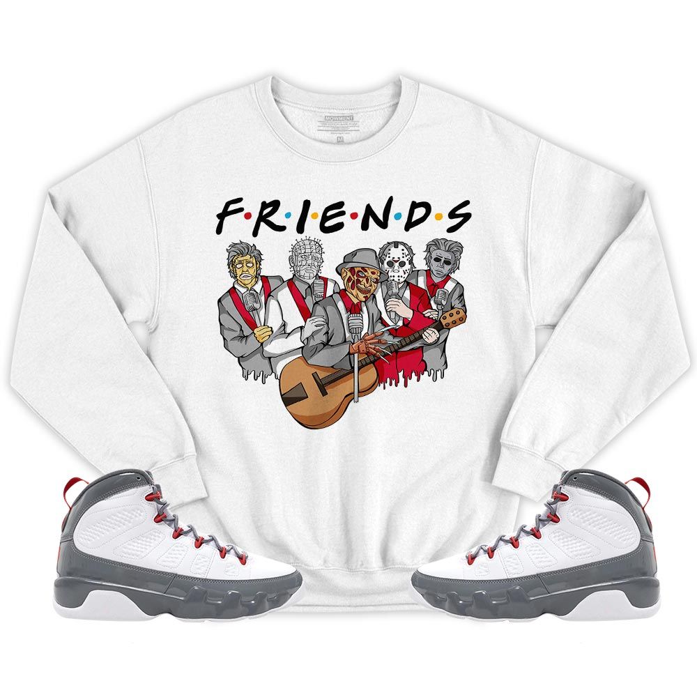 Friend Horror Drip Sneaker Shirt Match Fire Red 9s, Jordan 9 Retro Fire Red MKO T-Shirt Friend Horror Drip Sneaker Shirt Match Fire Red 9s, Jordan 9 Retro Fire Red MKO T-Shirt