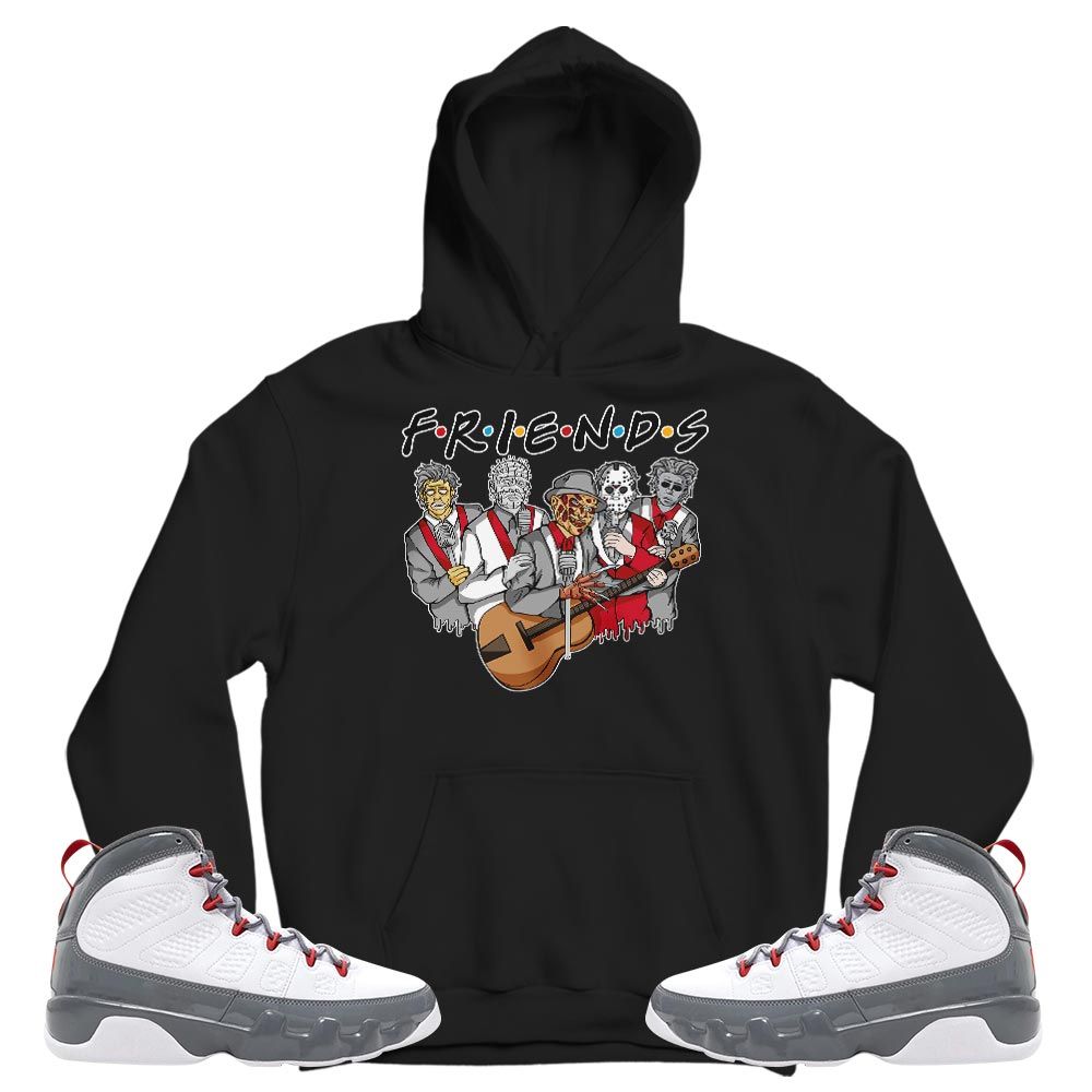 Friend Horror Drip Sneaker Shirt Match Fire Red 9s, Jordan 9 Retro Fire Red MKO T-Shirt