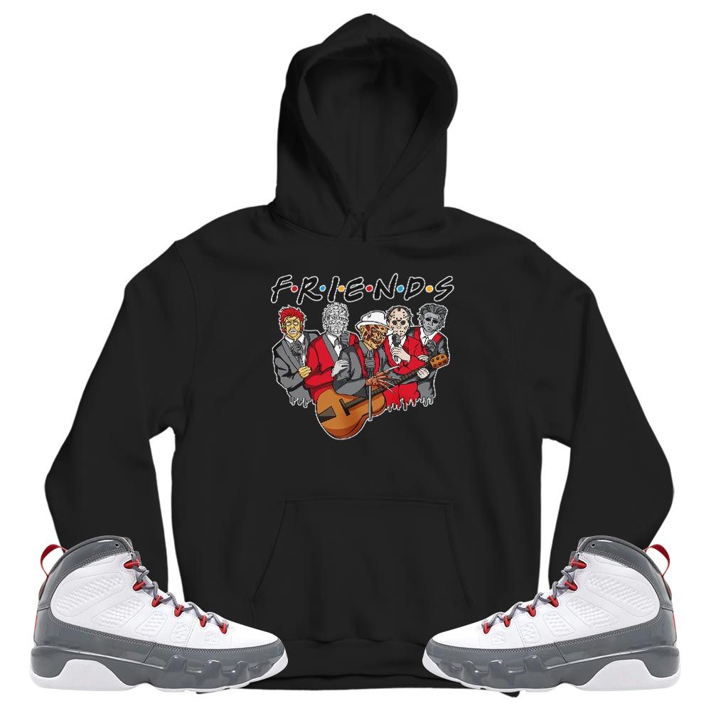 Friend Horror Drip Sneaker Shirt Match Fire Red 9s, Jordan 9 Retro Fire Red MKO T-Shirt