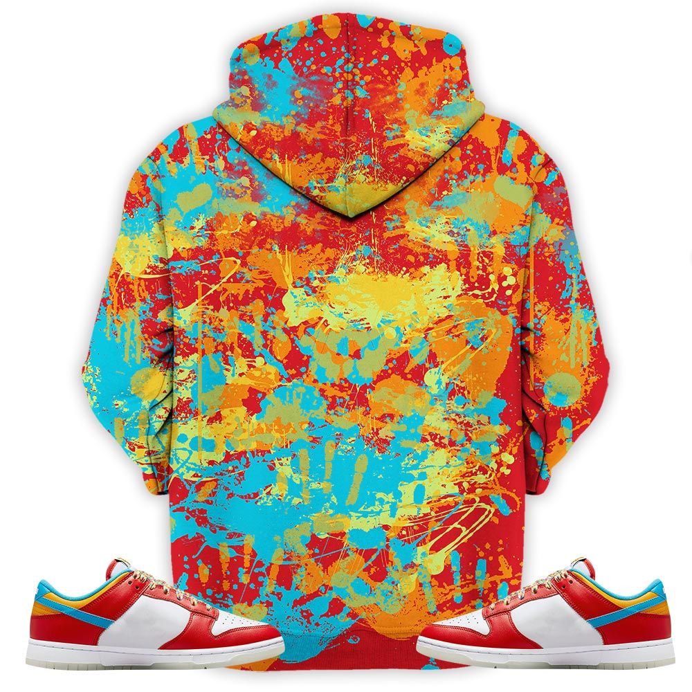Friend Horror Drip Sneaker Shirt Match Fruity Pebbles Shoes, Dunk Low Fruity Pebbles Hoodie Sweatshirt Tee All Over Print MKO Shirt