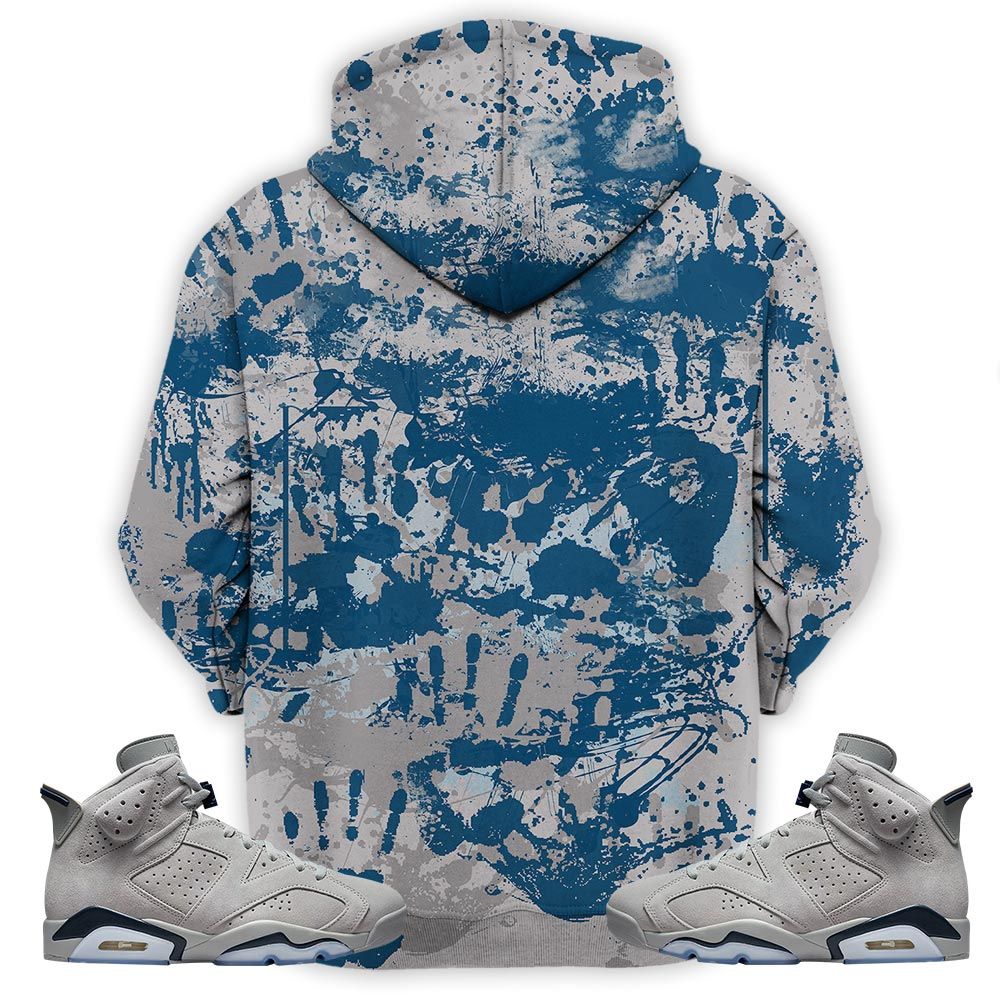 Friend Horror Drip Sneaker Shirt Match Georgetown 6S, Jordan 6 Retro Georgetown Hoodie Sweatshirt Tee All Over Print MKO Shirt
