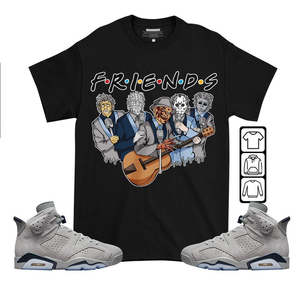 Friend Horror Drip Sneaker Shirt Match Georgetown 6s, Jordan 6 Retro Georgetown MKO T-Shirt Friend Horror Drip Sneaker Shirt Match Georgetown 6s, Jordan 6 Retro Georgetown MKO T-Shirt