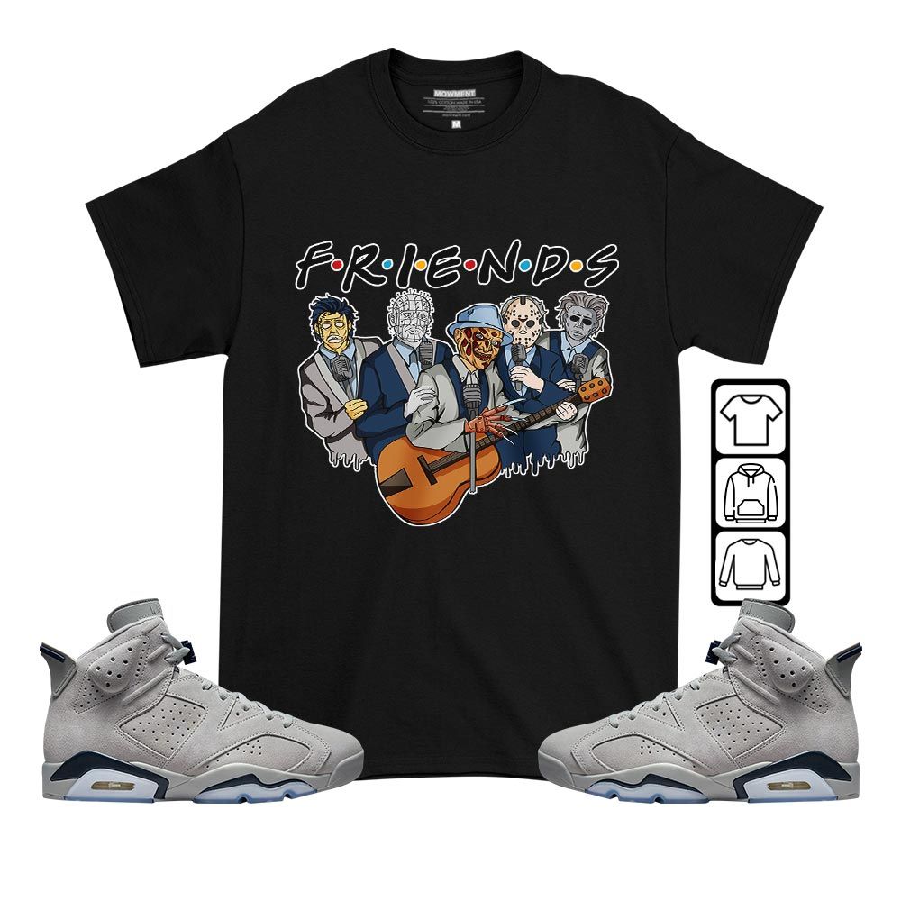 Friend Horror Drip Sneaker Shirt Match Georgetown 6s, Jordan 6 Retro Georgetown MKO T-Shirt Friend Horror Drip Sneaker Shirt Match Georgetown 6s, Jordan 6 Retro Georgetown MKO T-Shirt