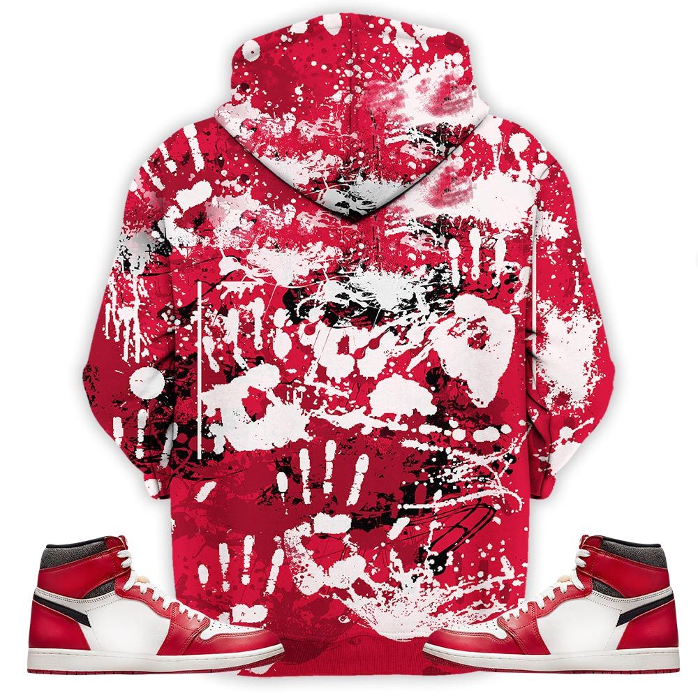 Friend Horror Drip Sneaker Shirt Match High Og Chicago 1S, Jordan 1 Lost Found Chicago Hoodie Sweatshirt Tee All Over Print MKO Shirt