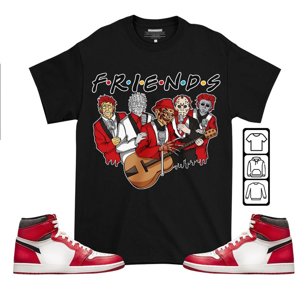 Friend Horror Drip Sneaker Shirt Match High OG Chicago 1s, Jordan 1 Lost Found Chicago MKO T-Shirt Friend Horror Drip Sneaker Shirt Match High OG Chicago 1s, Jordan 1 Lost Found Chicago MKO T-Shirt
