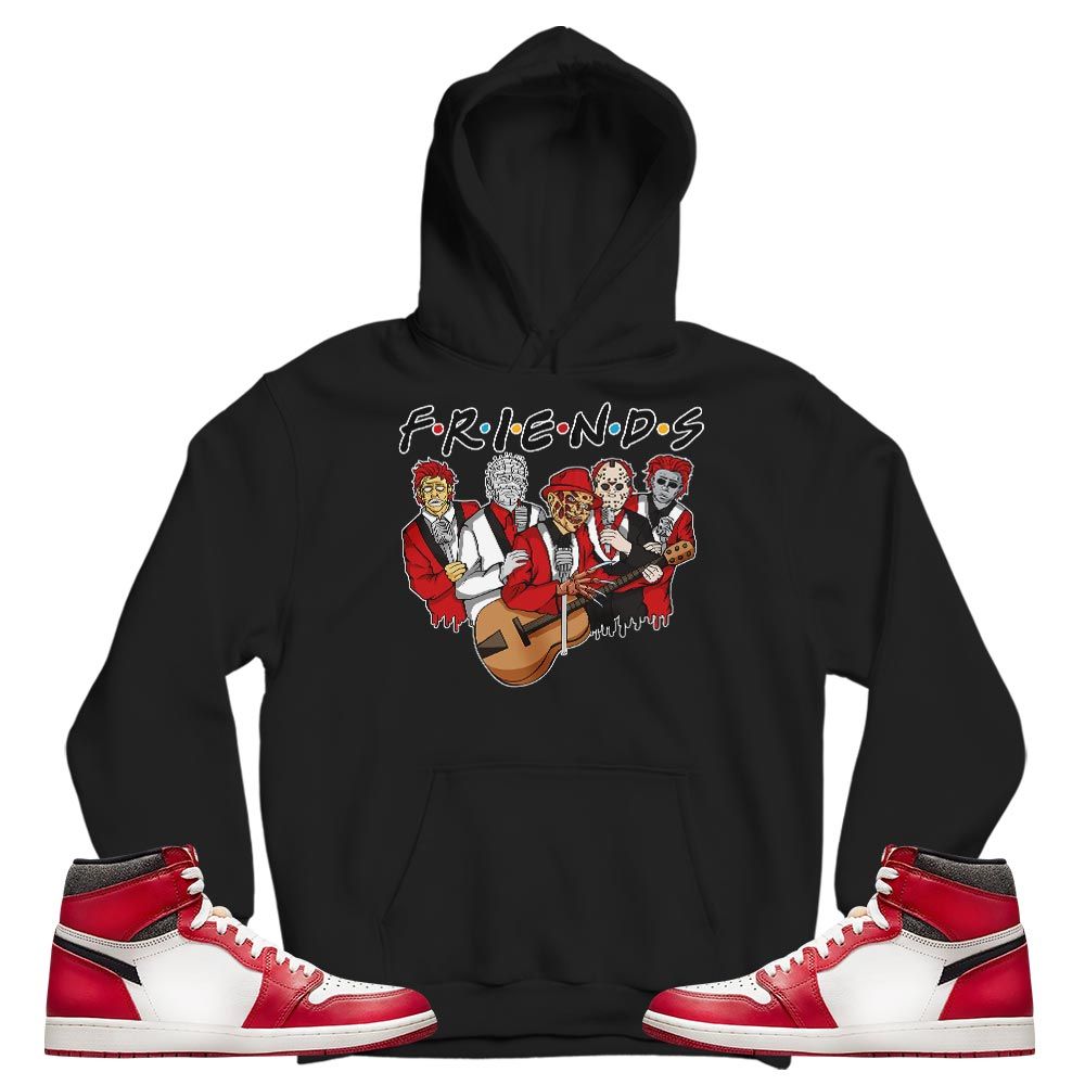 Friend Horror Drip Sneaker Shirt Match High OG Chicago 1s, Jordan 1 Lost Found Chicago MKO T-Shirt