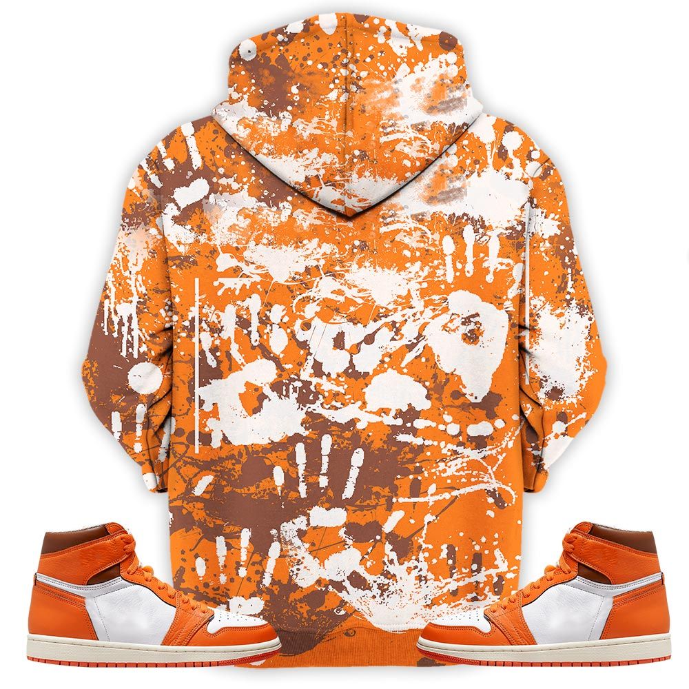 Friend Horror Drip Sneaker Shirt Match High Og Starfish 1S, Jordan 1 Retro High Og Starfish Hoodie Sweatshirt Tee All Over Print MKO Shirt