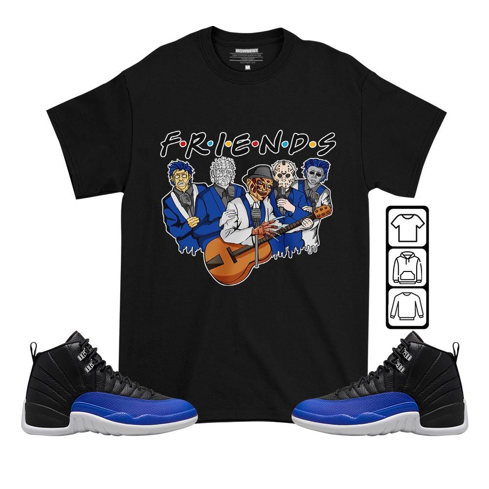 Friend Horror Drip Sneaker Shirt Match Hyper Royal 12s, Jordan 12 Hyper Royal MKO T-Shirt Friend Horror Drip Sneaker Shirt Match Hyper Royal 12s, Jordan 12 Hyper Royal MKO T-Shirt