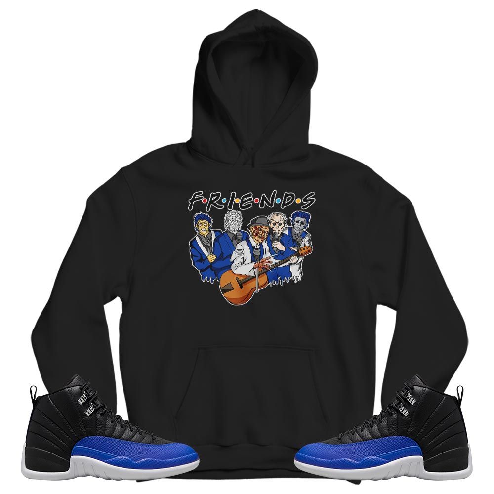 Friend Horror Drip Sneaker Shirt Match Hyper Royal 12s, Jordan 12 Hyper Royal MKO T-Shirt