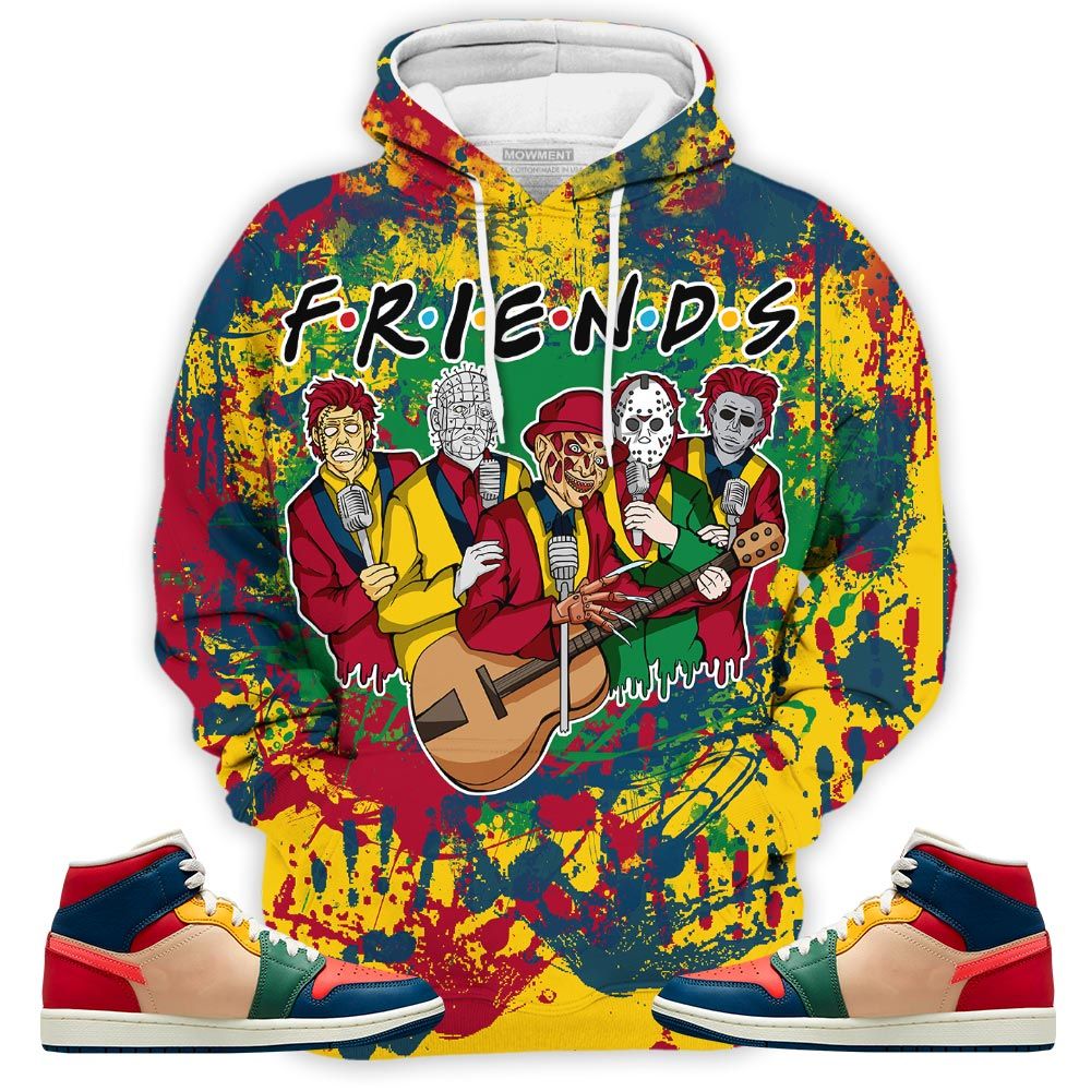 Friend Horror Drip Sneaker Shirt Match Multi Color 2022 1S, Jordan 1 Mid Multi Color 2022 Hoodie Sweatshirt Tee All Over Print MKO Shirt Friend Horror Drip Sneaker Shirt Match Multi Color 2022 1S, Jordan 1 Mid Multi Color 2022 Hoodie Sweatshirt Tee All Over Print MKO Shirt