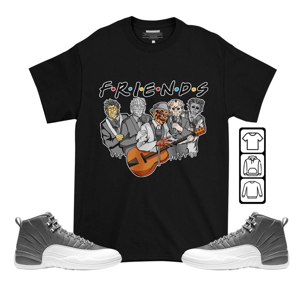 Friend Horror Drip Sneaker Shirt Match Retro Stealth 12s, Jordan 12 Retro Stealth MKO T-Shirt Friend Horror Drip Sneaker Shirt Match Retro Stealth 12s, Jordan 12 Retro Stealth MKO T-Shirt