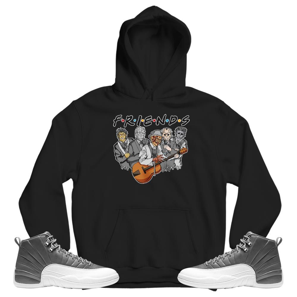 Friend Horror Drip Sneaker Shirt Match Retro Stealth 12s, Jordan 12 Retro Stealth MKO T-Shirt