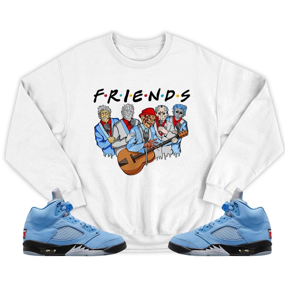 Friend Horror Drip Sneaker Shirt Match Retro University Blue 5s, Jordan 5 University Blue MKO T-Shirt Friend Horror Drip Sneaker Shirt Match Retro University Blue 5s, Jordan 5 University Blue MKO T-Shirt