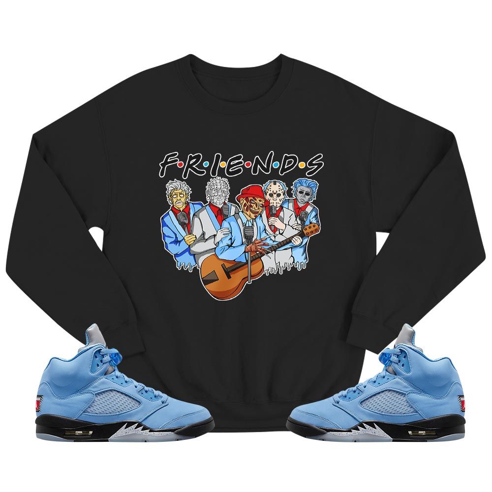 Friend Horror Drip Sneaker Shirt Match Retro University Blue 5s, Jordan 5 University Blue MKO T-Shirt Friend Horror Drip Sneaker Shirt Match Retro University Blue 5s, Jordan 5 University Blue MKO T-Shirt