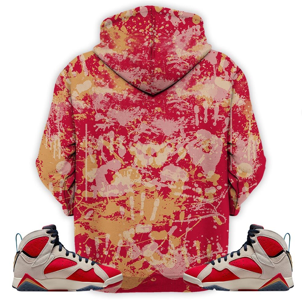Friend Horror Drip Sneaker Shirt Match Trophy Room 7S, Jordan 7 Trophy Room Hoodie Sweatshirt Tee All Over Print MKO Shirt