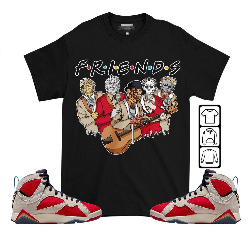 Friend Horror Drip Sneaker Shirt Match Trophy Room 7s, Jordan 7 Trophy Room MKO T-Shirt Friend Horror Drip Sneaker Shirt Match Trophy Room 7s, Jordan 7 Trophy Room MKO T-Shirt