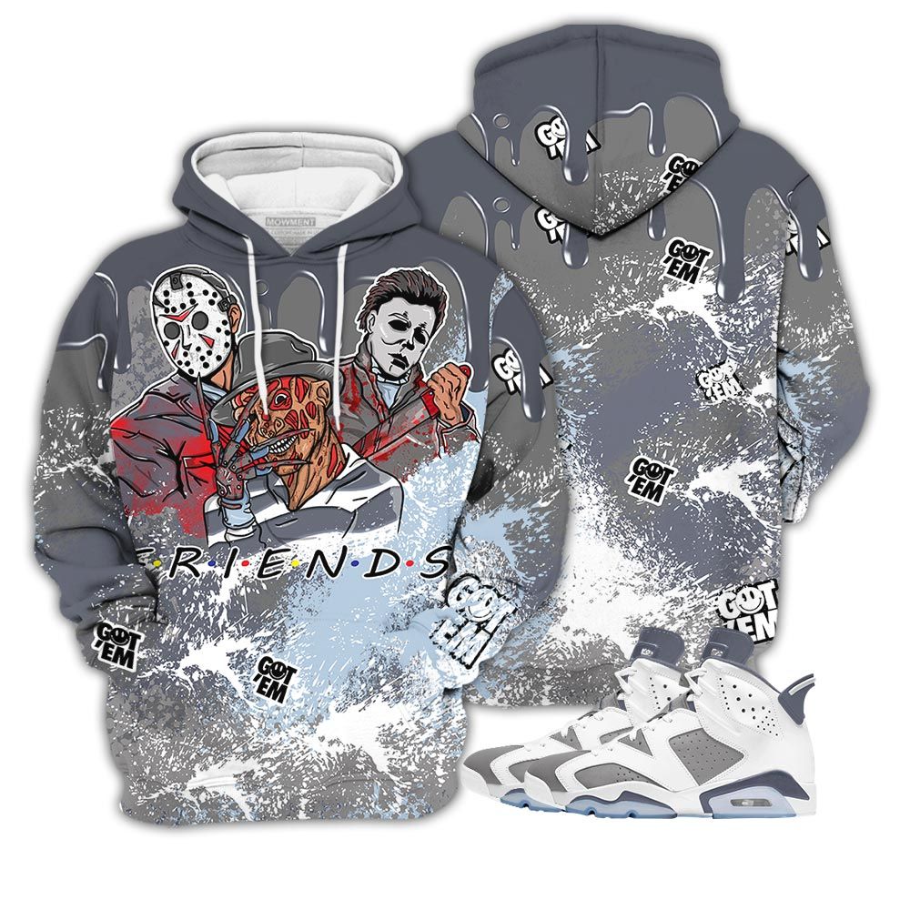 Friends Kill Movie Drip Sneaker Shirt Match Retro Cool Grey 6S, Jordan 6 Cool Grey Hoodie Sweatshirt Tee All Over Print MKO Shirt Friends Kill Movie Drip Sneaker Shirt Match Retro Cool Grey 6S, Jordan 6 Cool Grey Hoodie Sweatshirt Tee All Over Print MKO Shirt