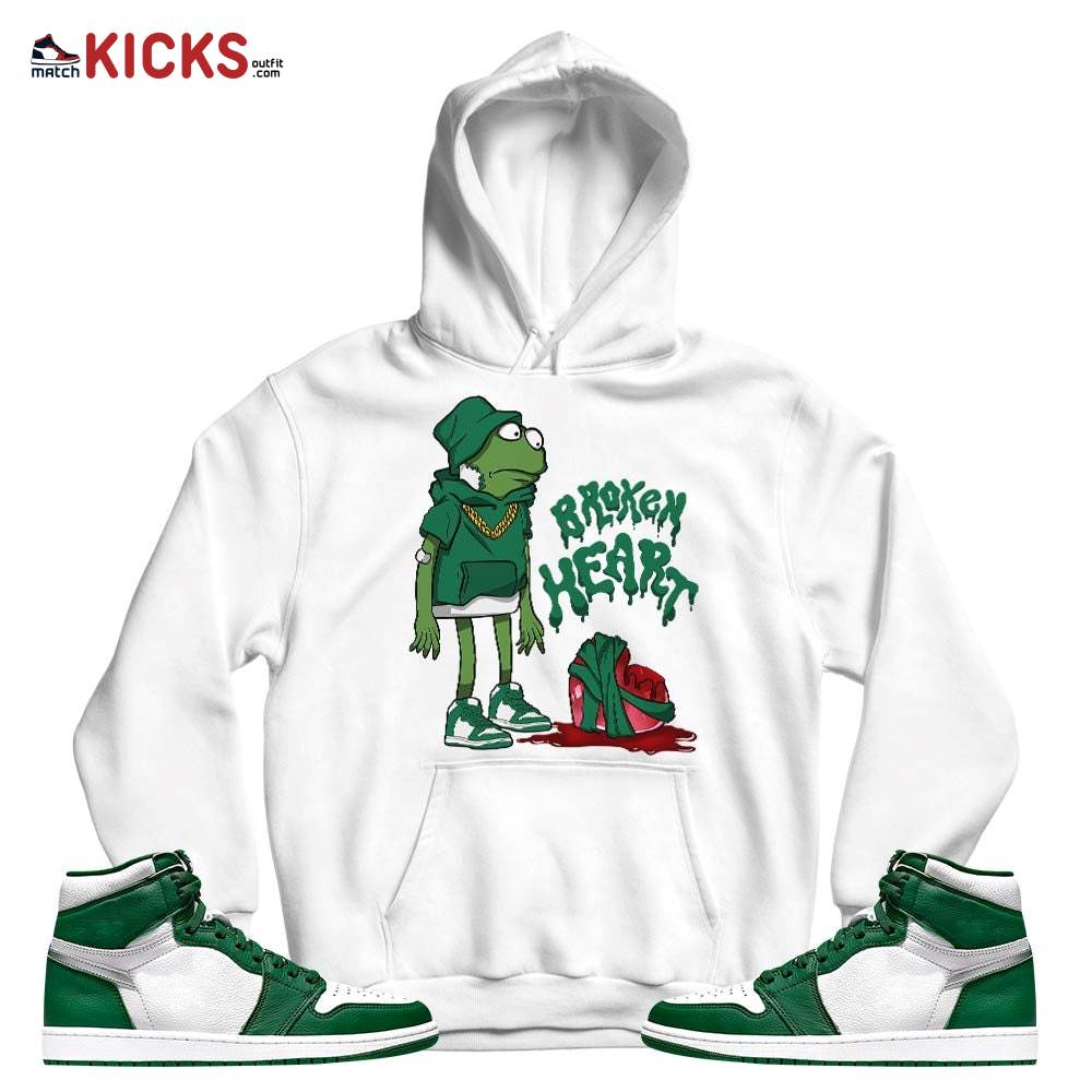 Frog Broken Heart Sneaker Shirt Match High Gorge Green 1s, Jordan 1 Retro High Gorge Green MKO T-Shirt Frog Broken Heart Sneaker Shirt Match High Gorge Green 1s, Jordan 1 Retro High Gorge Green MKO T-Shirt