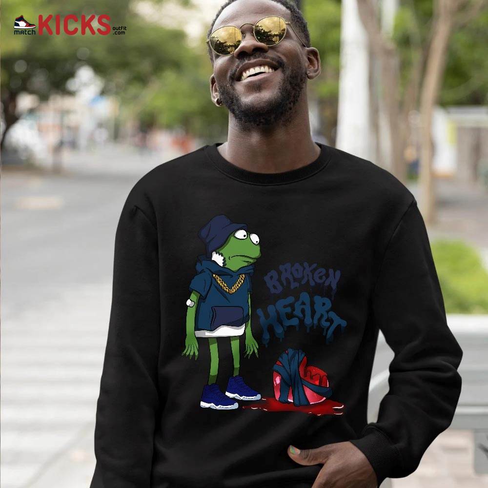Frog Broken Heart Sneaker Shirt Match Midnight Navy 11s, Jordan 11 Retro Midnight Navy MKO T-Shirt Frog Broken Heart Sneaker Shirt Match Midnight Navy 11s, Jordan 11 Retro Midnight Navy MKO T-Shirt