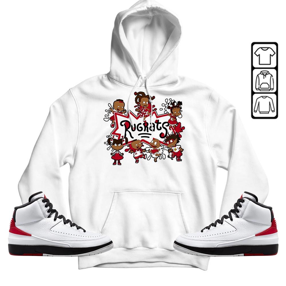 Funny Cartoon 90s Kids Melanin Sneaker Shirt Match 2 Chicago Varsity Red, Jordan Retro 2 Chicago MKO T-Shirt Funny Cartoon 90s Kids Melanin Sneaker Shirt Match 2 Chicago Varsity Red, Jordan Retro 2 Chicago MKO T-Shirt