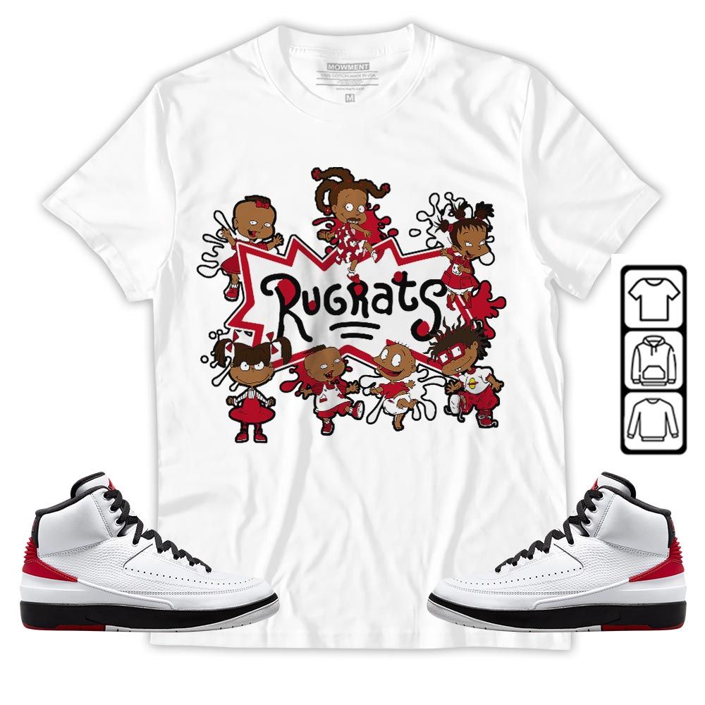 Funny Cartoon 90s Kids Melanin Sneaker Shirt Match 2 Chicago Varsity Red, Jordan Retro 2 Chicago MKO T-Shirt Funny Cartoon 90s Kids Melanin Sneaker Shirt Match 2 Chicago Varsity Red, Jordan Retro 2 Chicago MKO T-Shirt