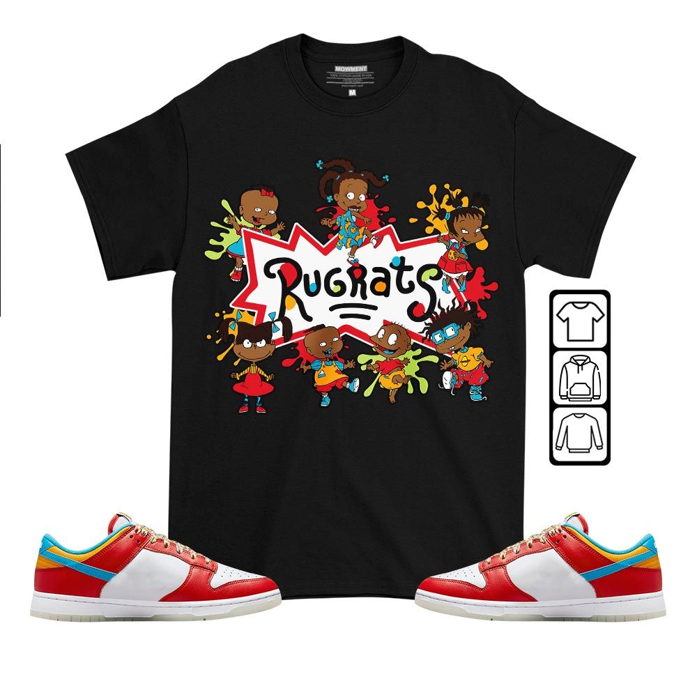 Funny Cartoon 90s Kids Melanin Sneaker Shirt Match Fruity Pebbles Dunk Low, Dunk Low Fruity Pebbles MKO T-Shirt Funny Cartoon 90s Kids Melanin Sneaker Shirt Match Fruity Pebbles Dunk Low, Dunk Low Fruity Pebbles MKO T-Shirt
