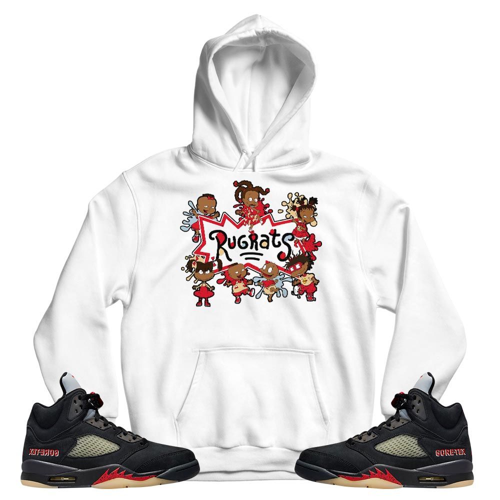 Funny Cartoon 90s Kids Melanin Sneaker Shirt Match Gore-Tex 5s, Jordan 5 GORE-TEX Off Noir MKO T-Shirt Funny Cartoon 90s Kids Melanin Sneaker Shirt Match Gore-Tex 5s, Jordan 5 GORE-TEX Off Noir MKO T-Shirt