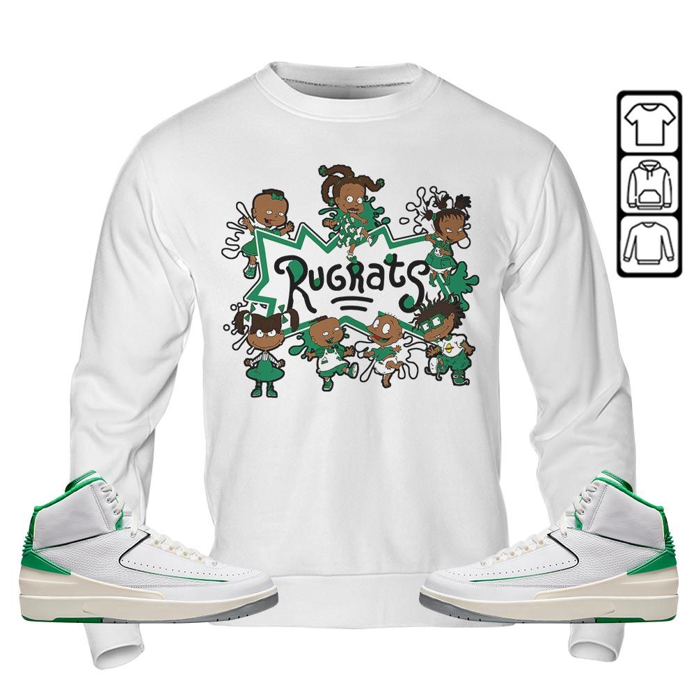 Funny Cartoon 90s Kids Melanin Sneaker Shirt Match Lucky Green 2s, Jordan 2 Lucky Green MKO T-Shirt Funny Cartoon 90s Kids Melanin Sneaker Shirt Match Lucky Green 2s, Jordan 2 Lucky Green MKO T-Shirt
