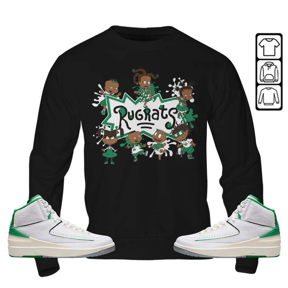 Funny Cartoon 90s Kids Melanin Sneaker Shirt Match Lucky Green 2s, Jordan 2 Lucky Green MKO T-Shirt Funny Cartoon 90s Kids Melanin Sneaker Shirt Match Lucky Green 2s, Jordan 2 Lucky Green MKO T-Shirt