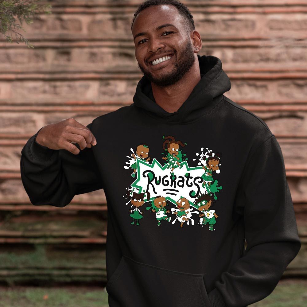 Funny Cartoon 90s Kids Melanin Sneaker Shirt Match Lucky Green 2s, Jordan 2 Lucky Green MKO T-Shirt Funny Cartoon 90s Kids Melanin Sneaker Shirt Match Lucky Green 2s, Jordan 2 Lucky Green MKO T-Shirt