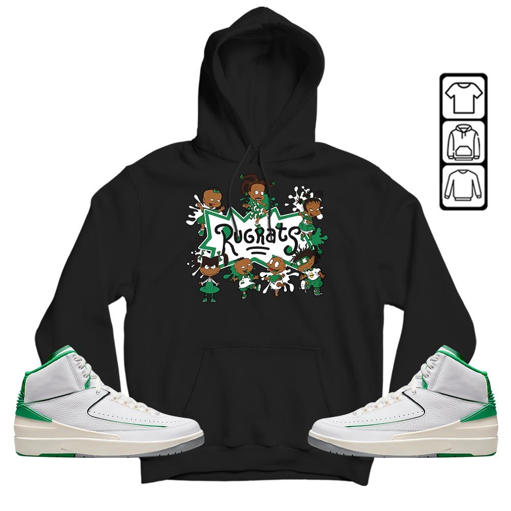 Funny Cartoon 90s Kids Melanin Sneaker Shirt Match Lucky Green 2s, Jordan 2 Lucky Green MKO T-Shirt Funny Cartoon 90s Kids Melanin Sneaker Shirt Match Lucky Green 2s, Jordan 2 Lucky Green MKO T-Shirt