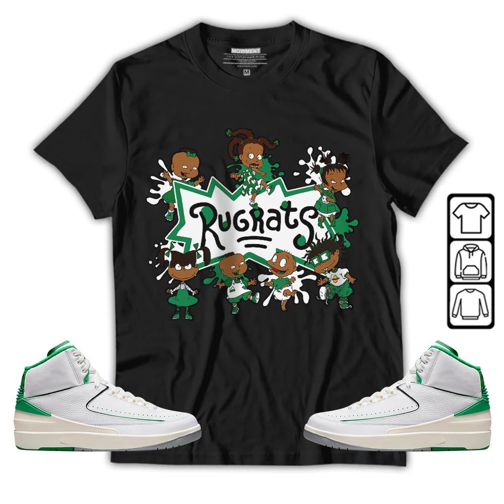 Funny Cartoon 90s Kids Melanin Sneaker Shirt Match Lucky Green 2s, Jordan 2 Lucky Green MKO T-Shirt Funny Cartoon 90s Kids Melanin Sneaker Shirt Match Lucky Green 2s, Jordan 2 Lucky Green MKO T-Shirt